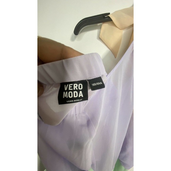 VERO MODA Halter Ruffle Romper Jumpsuit Sz S - Picture 6 of 9